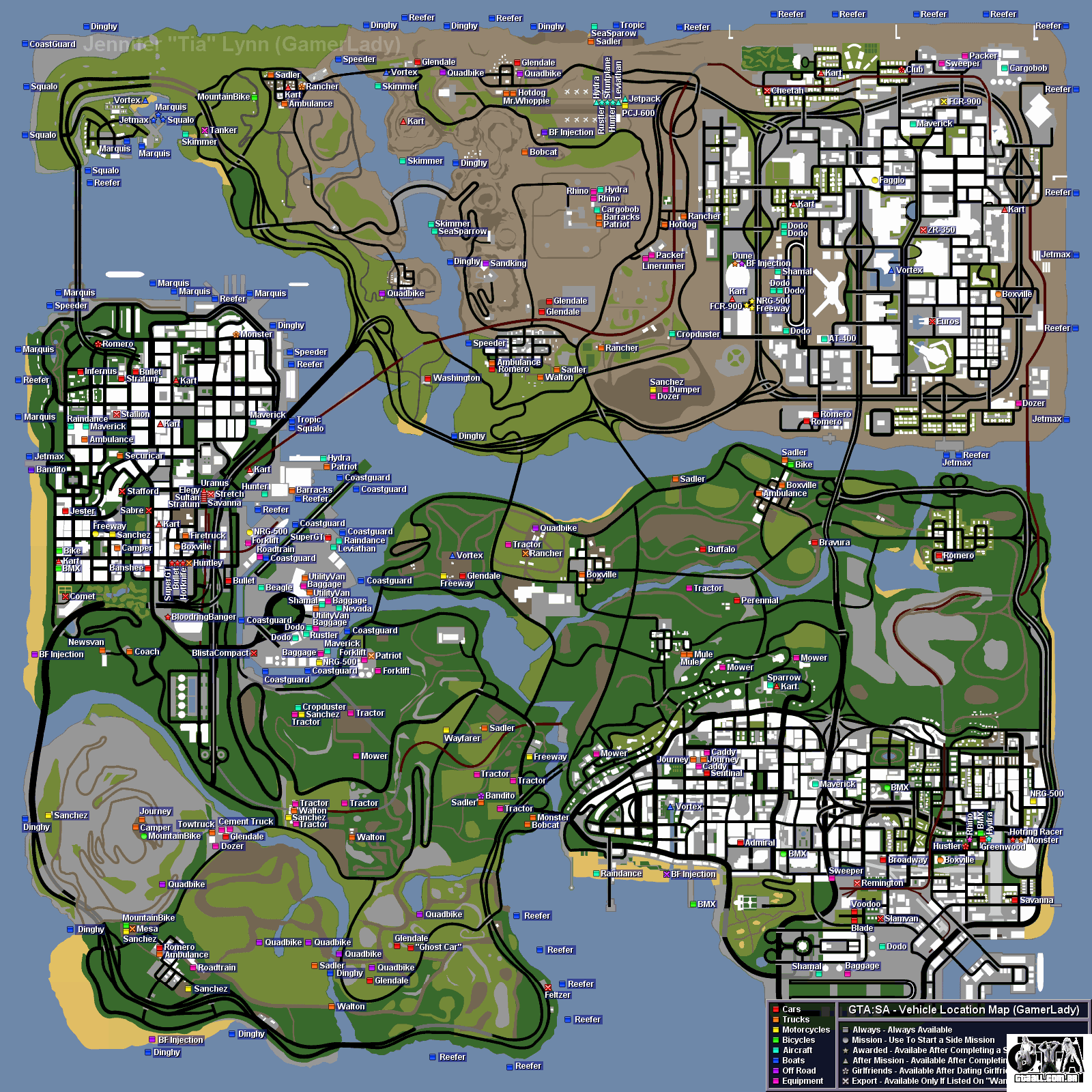 OS 5 LUGARES SECRETOS DO GTA SAN ANDREAS