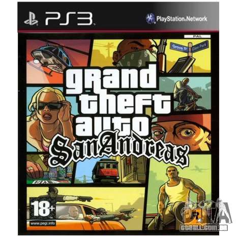 Europeus lançamentos: GTA SA para PS3 (PSN)