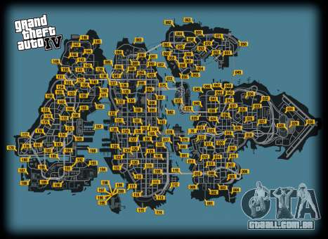 Mapa de pombos no GTA 4