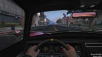 Benfeitor Stirling GT GTA 5: a vista da cabine