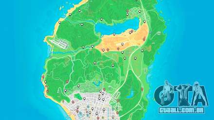 Eventos aleatórios do mapa de GTA 5: mapa de roubos, vans mapa, ATM mapa