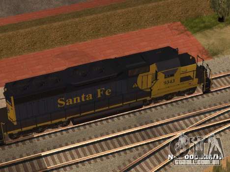 SD 40 UP BN Santa Fe para GTA San Andreas