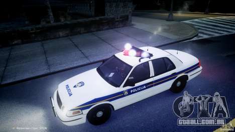 Ford Crown Victoria Croatian Police Unit para GTA 4