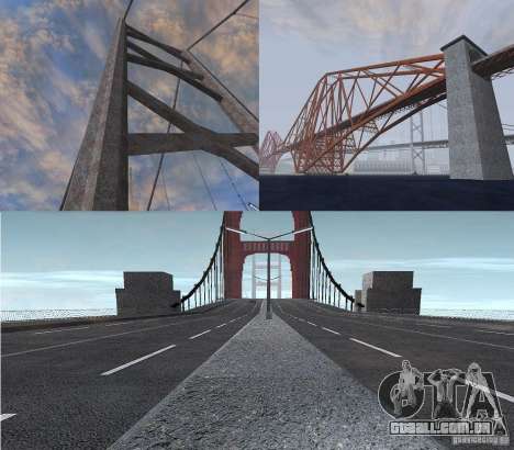 Novas texturas de três pontes em SF para GTA San Andreas