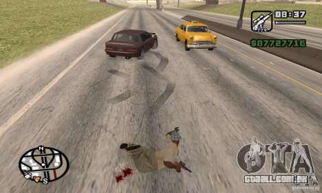 A perda de vidas no acidente para GTA San Andreas