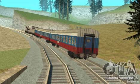 O carro das ferrovias russas Rússia para GTA San Andreas