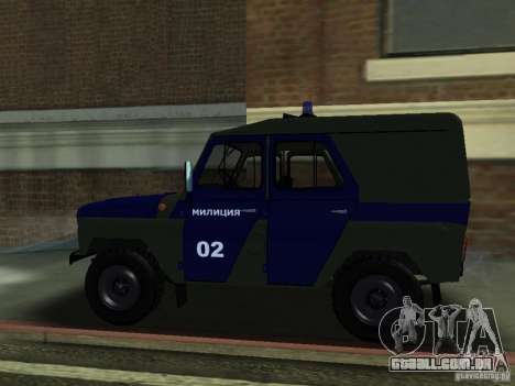 Polícia de 3151 UAZ para GTA San Andreas