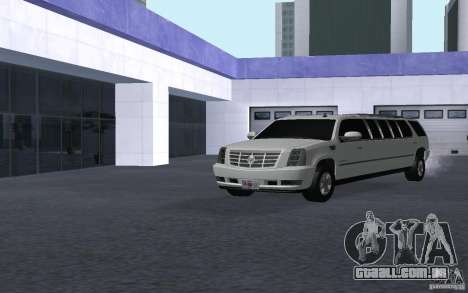 Cadillac Escalade 2008 Limo para GTA San Andreas