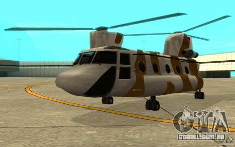 GTA SA Chinook Mod para GTA San Andreas