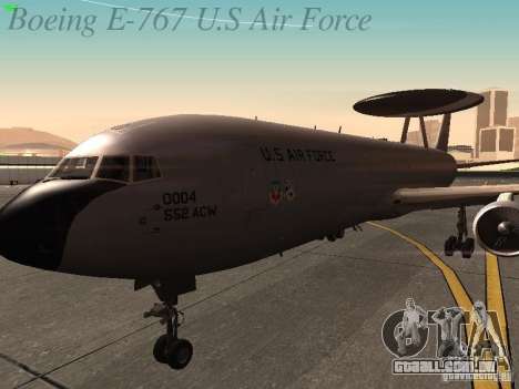 Boeing E-767 U.S Air Force para GTA San Andreas