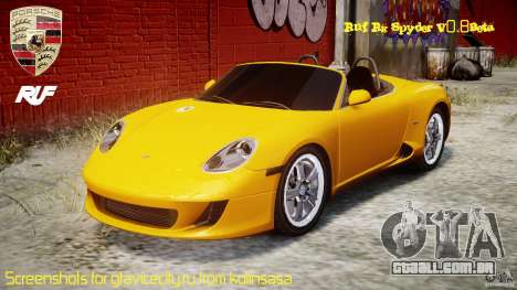 Ruf RK Spyder v0.8Beta para GTA 4