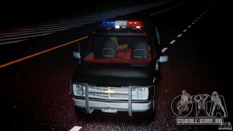 Chevrolet G20 Police Van [ELS] para GTA 4