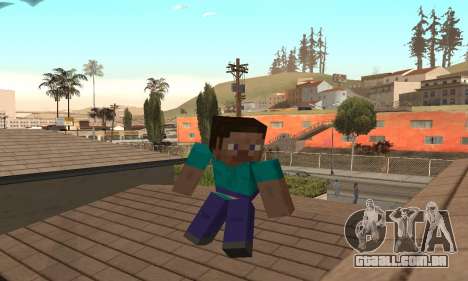 Steve da pele jogo Minecraft para GTA San Andreas