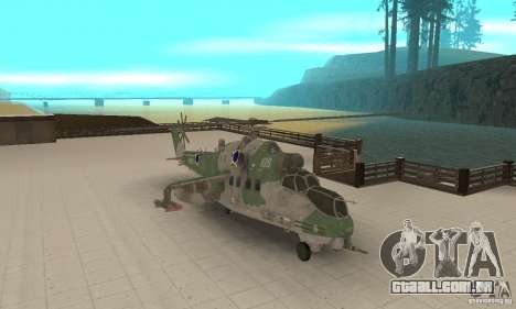 Um helicóptero do conflito de Shtorm Global para GTA San Andreas
