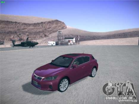 Lexus CT200H 2012 para GTA San Andreas