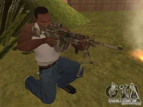 Metralhadora MK-48 para GTA San Andreas