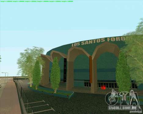 Novas texturas de Los Santos estádio Fórum para GTA San Andreas