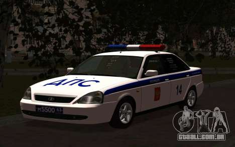 LADA 2170 polícia para GTA San Andreas