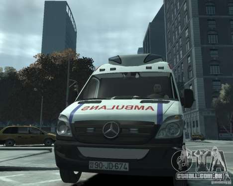 Mercedes-Benz Sprinter Azerbaijan Ambulance v0.1 para GTA 4