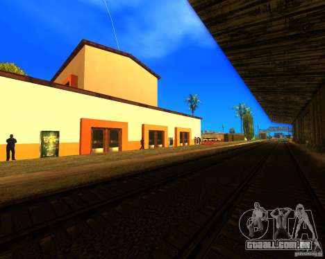 Uma movimentada estação de trem em Los Santos para GTA San Andreas