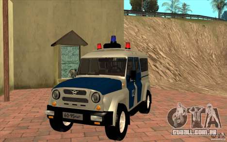 Polícia Bobik UAZ-3159, v. 2 para GTA San Andreas