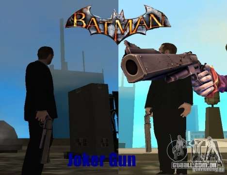 Coringa Joker de arma/canhão para GTA San Andreas
