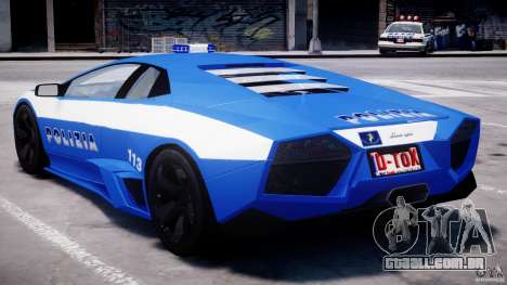Lamborghini Reventon Polizia Italiana para GTA 4