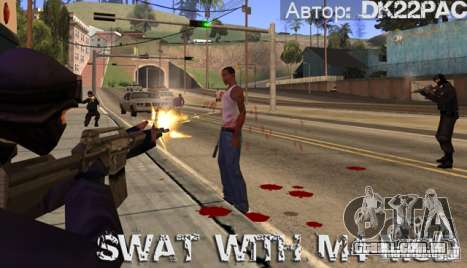 A SWAT está armada com M4 para GTA San Andreas