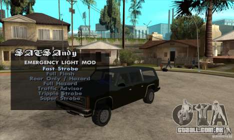 ELM v9 for GTA SA (Emergency Light Mod) para GTA San Andreas