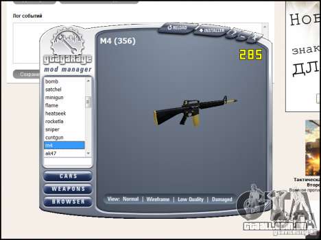 Weapon pack para GTA San Andreas