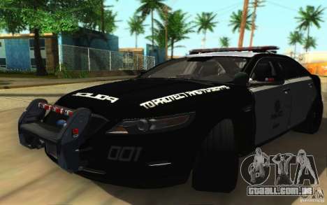 Ford Taurus 2011 LAPD Police para GTA San Andreas