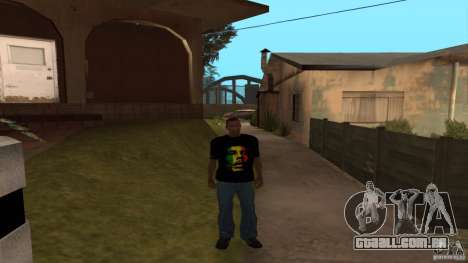 Camiseta Bob Marley para GTA San Andreas