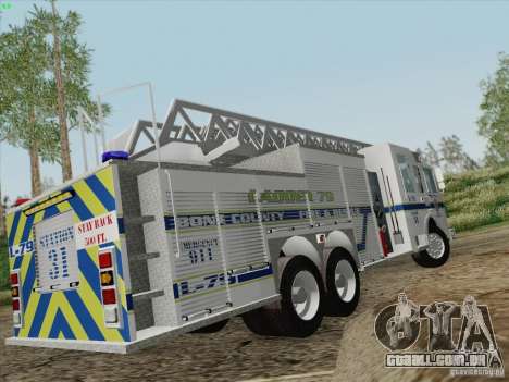 Pierce Puc Aerials. Bone County Fire & Ladder 79 para GTA San Andreas
