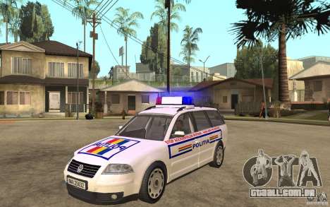 VW Passat B5 Variant Politia Romana para GTA San Andreas
