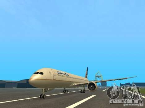 Boeing 787 Dreamliner United Airlines para GTA San Andreas