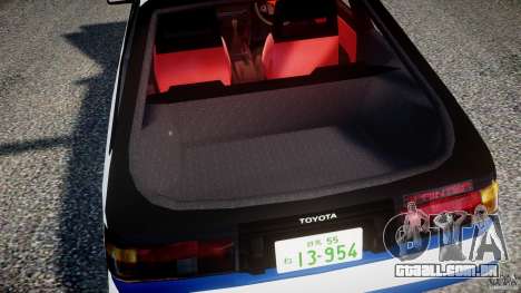 Toyota Trueno AE86 Initial D para GTA 4