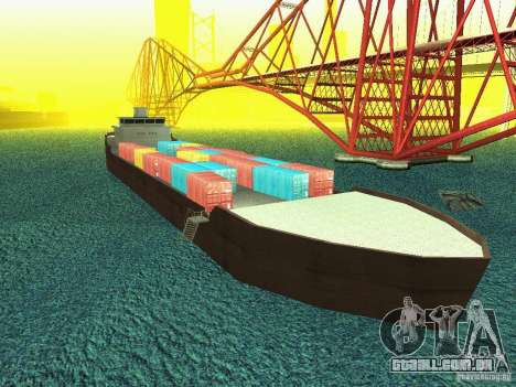 Drivable Cargoship para GTA San Andreas