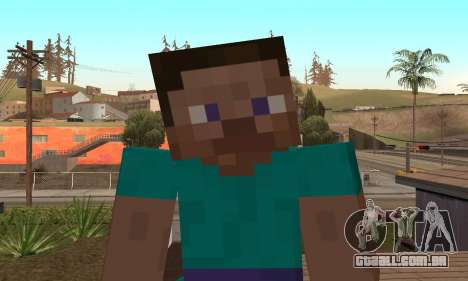Steve da pele jogo Minecraft para GTA San Andreas