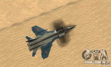 MiG-31 Foxhound para GTA San Andreas