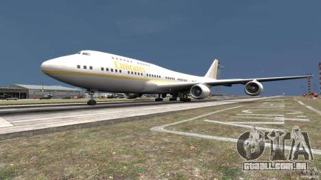 Real Emirates Airplane Skins Gold para GTA 4