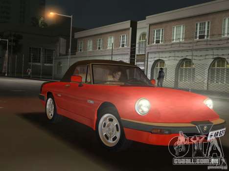 Alfa Romeo Spider 1986 para GTA Vice City