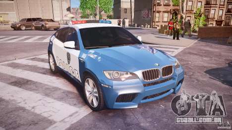 BMW X6M Police para GTA 4
