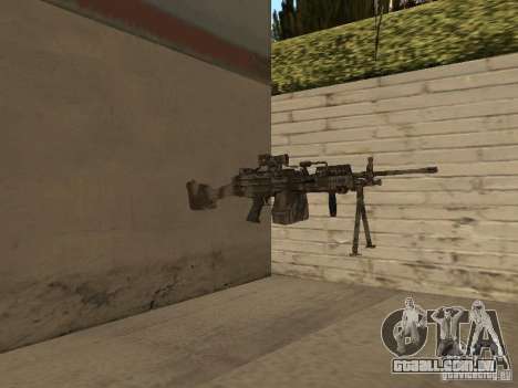 Metralhadora MK-48 para GTA San Andreas