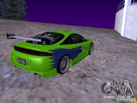 Mitsubishi Eclipse 1998 - FnF para GTA San Andreas