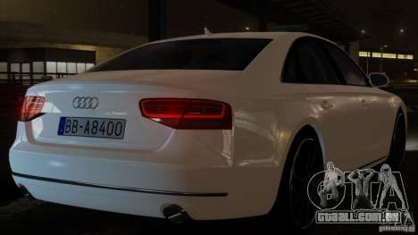 Audi A8 (D4, Typ 4H) 2010 Alpha para GTA 4