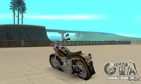 Harley Davidson FLSTF (Fat Boy) v2.0 Skin 3 para GTA San Andreas