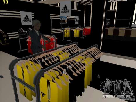 Substituição completa da loja Binco Adidas para GTA San Andreas