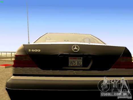 Mercedes-Benz S600 V12 para GTA San Andreas