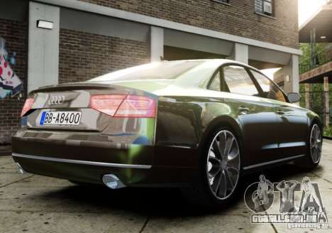 Audi A8 (D4, Typ 4H) 2010 Alpha para GTA 4