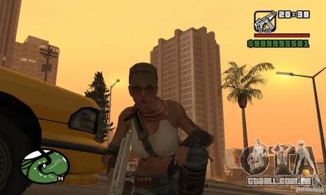 A nova garota militar para GTA San Andreas